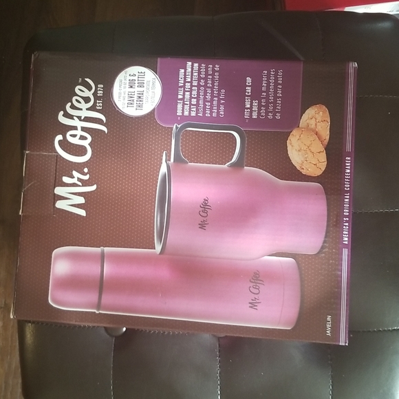*NWT* Mr Coffee Javelin 2-Piece Double Wall Thermos and Travel Mug Gift Set - Picture 5 of 6